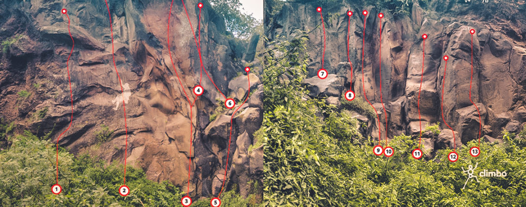 Guiniguada Climbing Topos Caidero