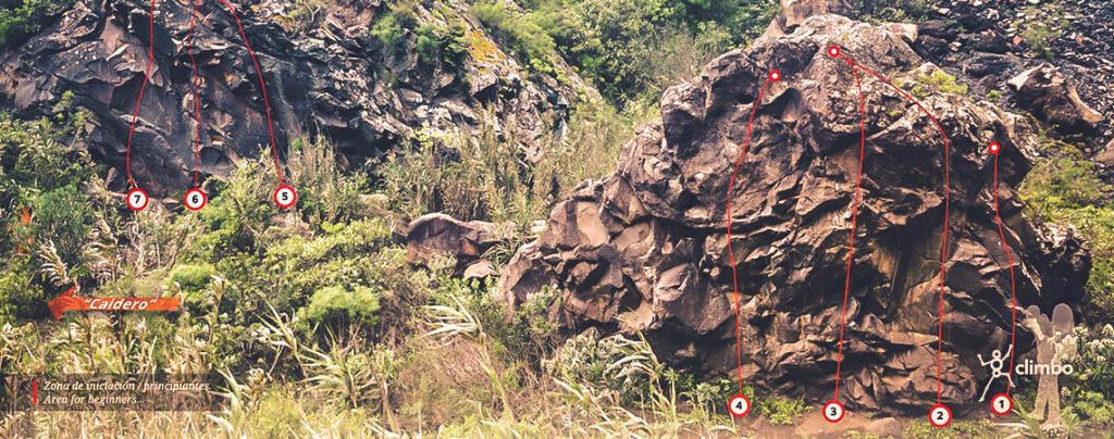Guiniguada Climbing Topos La Piedra
