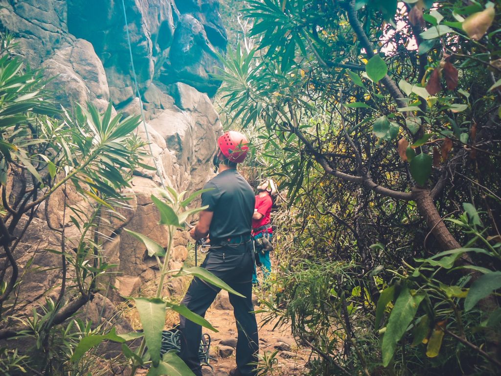 Climbing in Moya