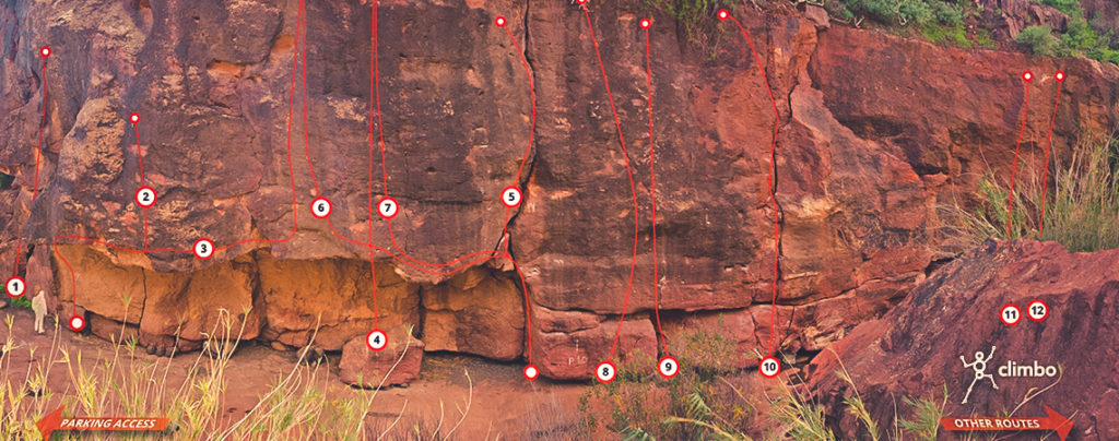 Sorrueda Climbing Topos Techo